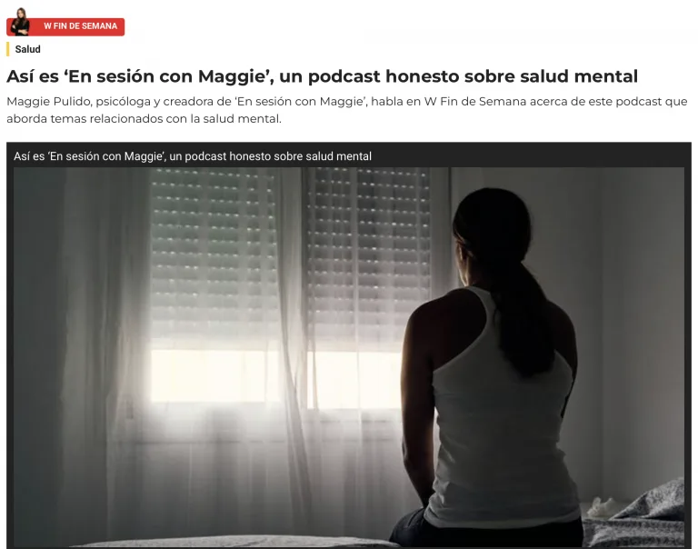 entrevista Maggie pulido en la w radio colombi